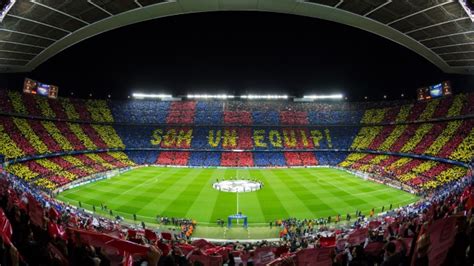 Camp Nou Champions League 2048x1152 Download Hd Wallpaper
