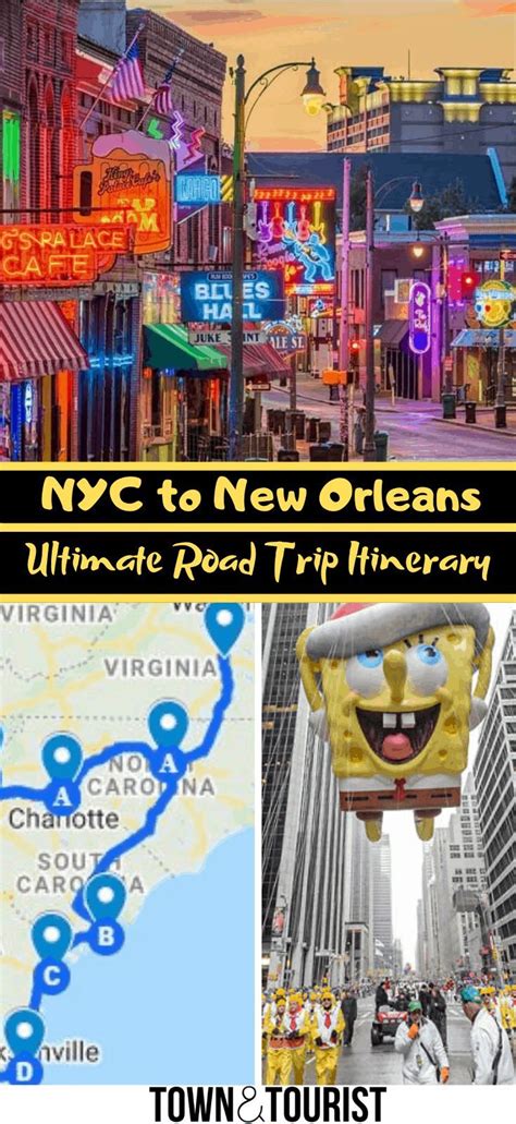 New York To New Orleans Road Trip Itinerary Road Trip Itinerary