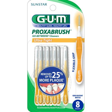 Gum Proxabrush Go Betweens Cleaners Ultra Tight 10 Ct