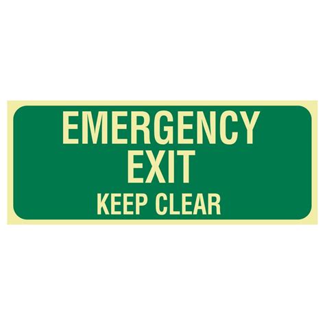 Exit Sign Emergency Exit Keep Clear Buy Now Discount