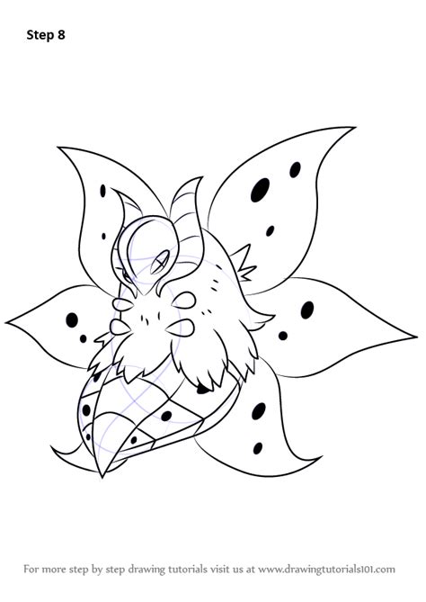 Learn How To Draw Volcarona From Pokemon Pokemon Step By Step