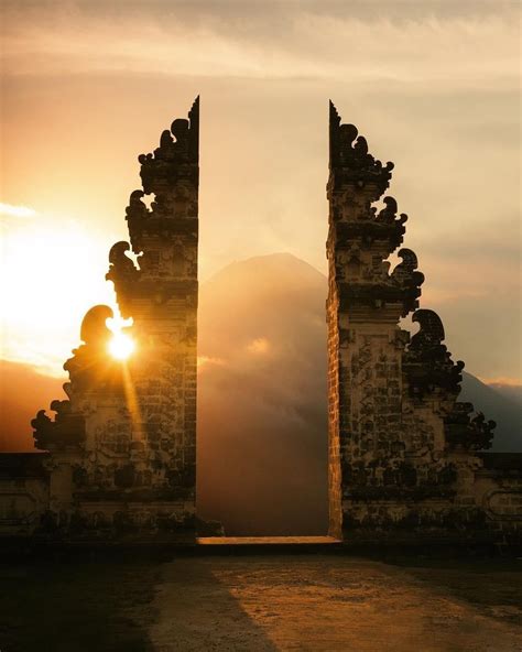 Discovery On Instagram ““sunset At Heavens Gate At Pura Lempuyang