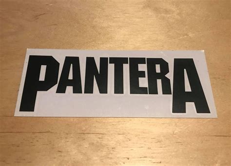 Pantera Vinyl Transfer Pantera Decal Pantera Sticker Etsy