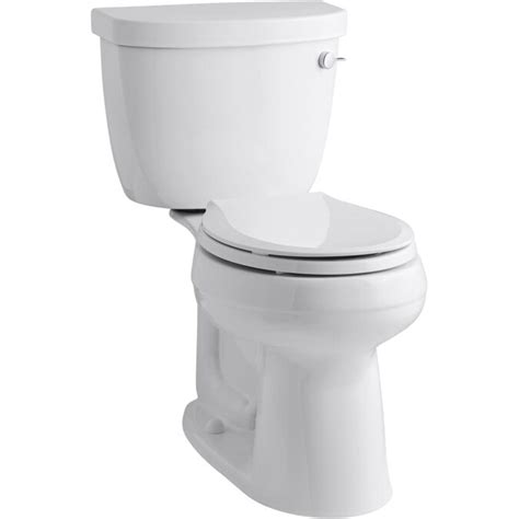 Kohler Cimarron White Watersense Round Comfort Height 2 Piece Toilet 10