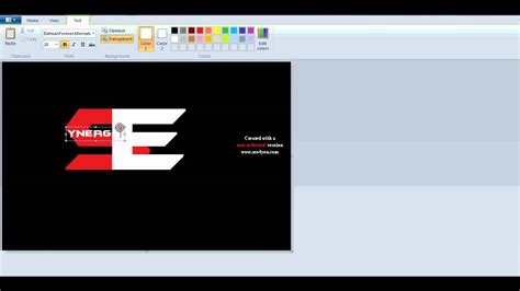 How To Make A Logo In Microsoft Paint Youtube