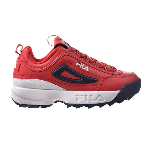 Fila Fila Disruptor Ii Premium Mens Shoes Red White Navy 1fm00139