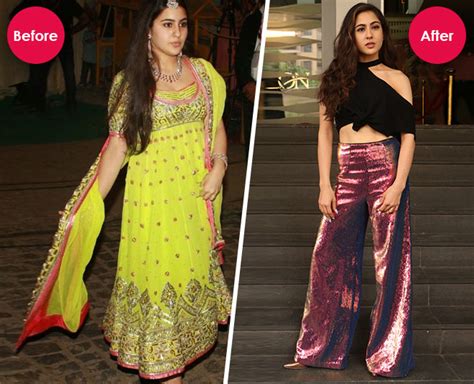 Chubby To Glam Sara Ali Khan Is Looking Fab Post Weight Loss Chubby To