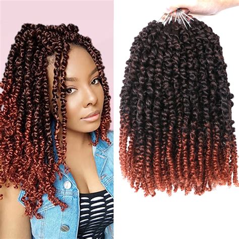 Buy 8 Packs Pretwisted Passion Twist Crochet Hair 12 Inch Pretwisted