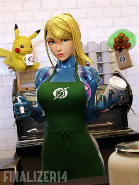 Hi Can I Get An Iced Latte With Metroid Milk I Mean Metroid Milk I Mean