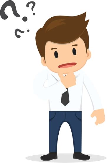 People Confused Png Clip Freeuse Library Confused Man Cartoon Png Images