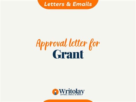 Grant Approval Letter 4 Template