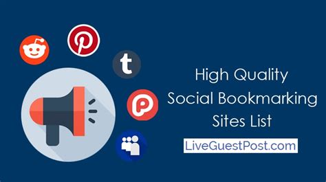 Free Social Bookmarking Sites List Liveguestpost Com