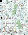Kootenay Boundary map BC. Printable map Central Kootenay pdf jpg
