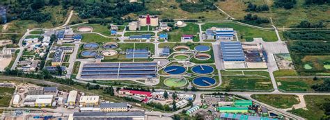 Aerial View Of A Wastewater Treatment Plant Us Geological Survey