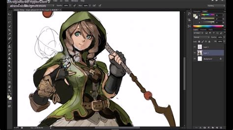 Character Design Clericmage Photoshop Time Lapse Youtube