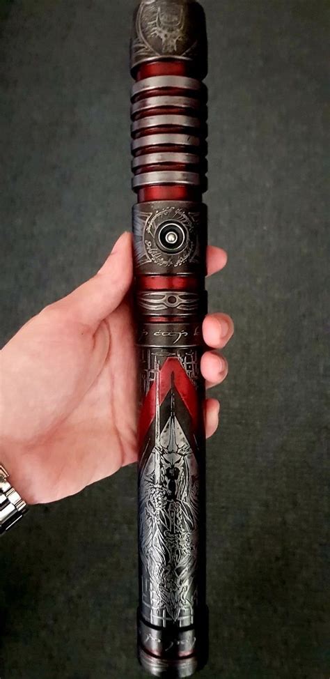 Is a real lightsaber possible? Custom Lightsaber Hilt with unique etching#custom #etching ...