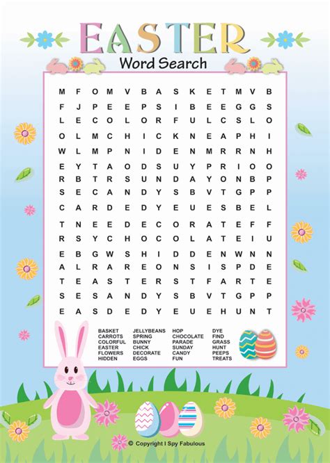 3 Free Easter Printables Word Search Dot To Dot And Color
