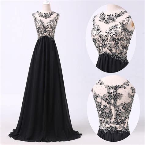 A Line Prom Dressesblack Lace Prom Prom Dresses For Teens Chiffon