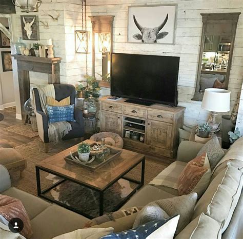 Farmhouse Design ♡♡♡♡ Western Living Rooms Country House Decor Home