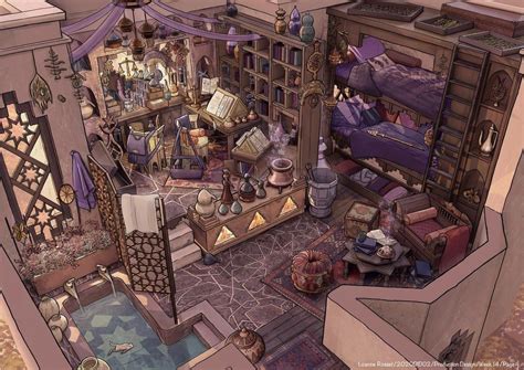 Magical Academy Dorm By Loanne Rosset Imaginaryinteriors Fantasy