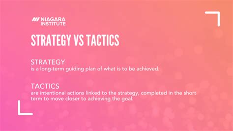 Strategy Vs Tactics Why You Need To Be Good At Both
