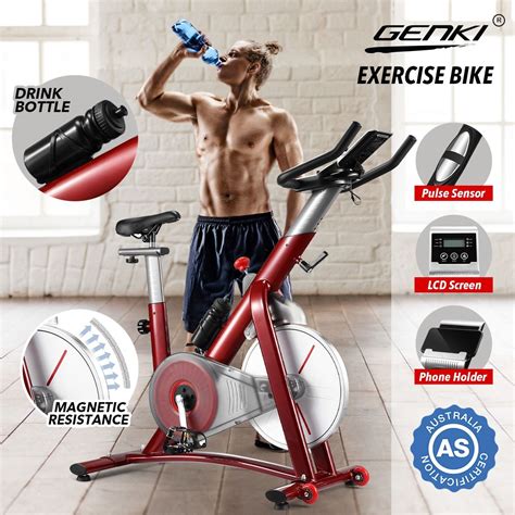 This Solid Sturdy Exercise Bike From Genki Has A Durable Steel Frame