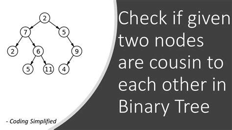 Binary Tree 63 Check If Given Two Nodes Are Cousin To Each Other In