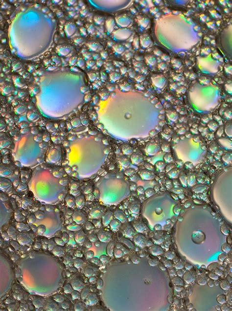 Rainbow Bubbles Oil On Water By Antony Scott 2011 Rainbow Bubbles