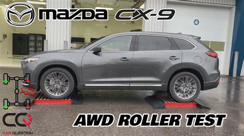 Mazda Cx 9 Awd Roller Test With Off Road Traction Assist Youtube