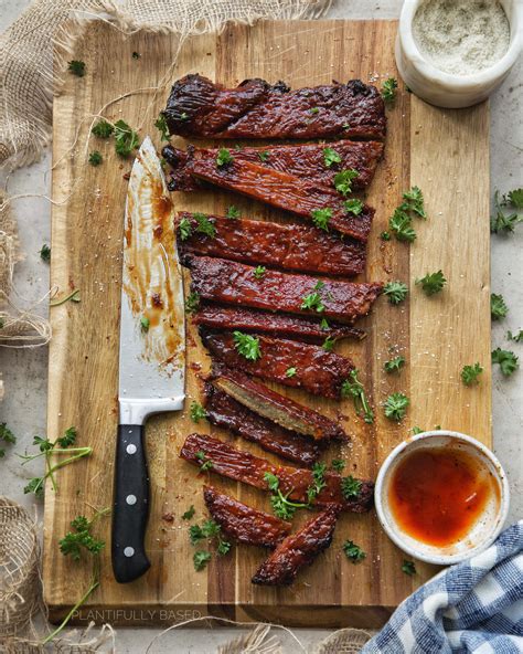 Vegan Barbecue Ribs Plantifully Based