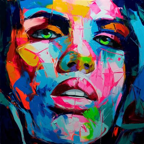 Francoise Nielly Abstract Faces Abstract Drawings Abstract Portrait