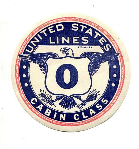 3.5 cents per mile learn more about buy award miles. Vintage Cruise Ship Luggage Label UNITED STATES LINES ...