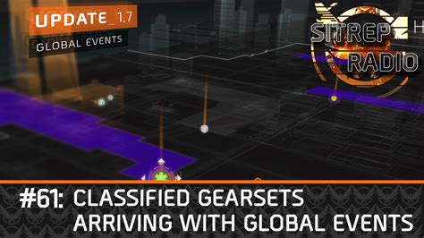 Classified Gearsets Arriving With Global Events Mash Those Buttons