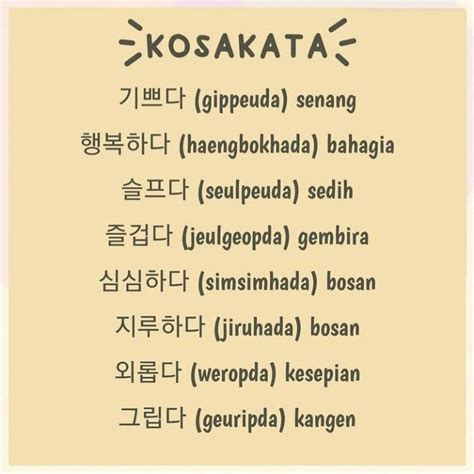42 Arti Kata Naena Dalam Bahasa Korea Hutomo