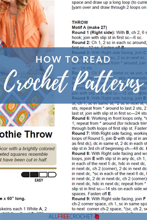 How To Read Crochet Patterns
