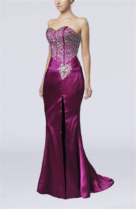 Shop floryday for affordable dresses. Purple Wine Gorgeous Column Sweetheart Sleeveless Lace up ...