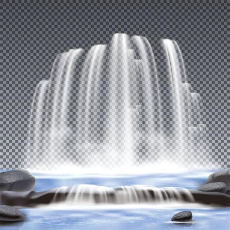 Waterfalls Realistic Vector Illustration 2273626 Vector Art At Vecteezy