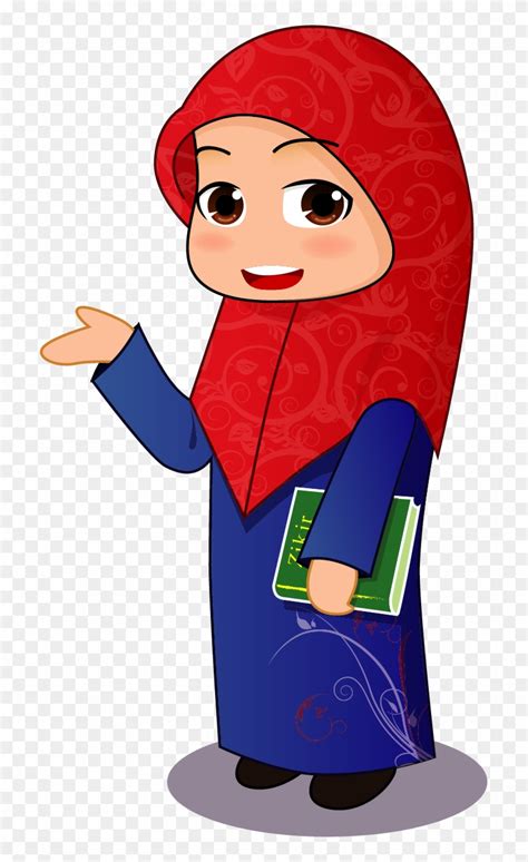 Muslim Islam Hijab Clip Art Muslim Girl Cartoon Free Transparent