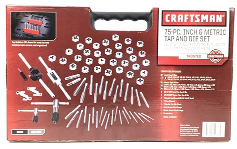Lot Craftsman 75pc Inch And Metric Tap And Die Set