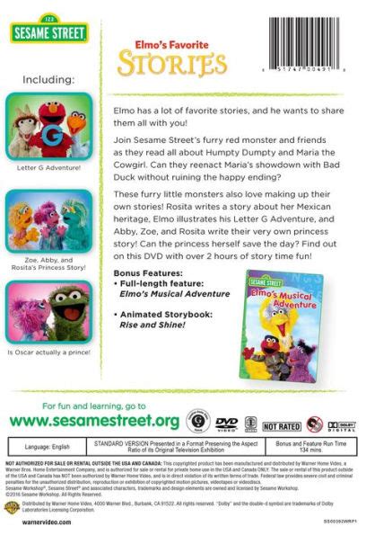 Sesame Street Elmos Favorite Stories Dvd Barnes And Noble