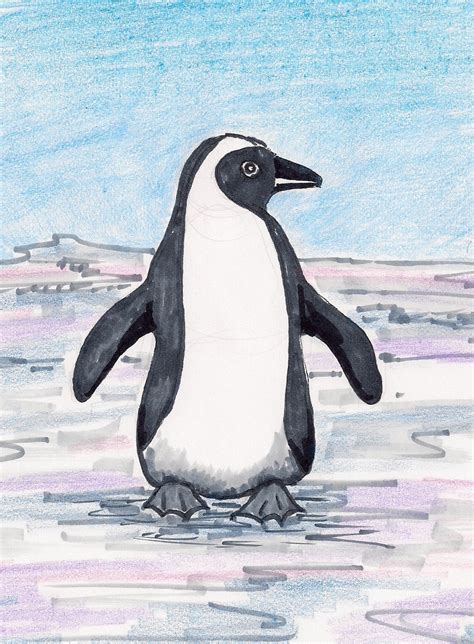 How To Draw Worksheets For The Young Artist How To Draw A Penguin For