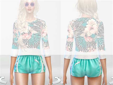 The Sims Resource Summer Ibiza Sport Shorts
