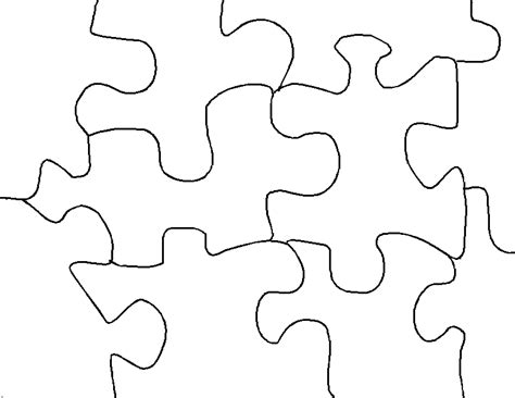 3 Piece Jigsaw Puzzle Template