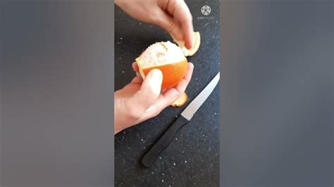 Astuce éplucher Une Orange En Moins 40 Secondes Youtube