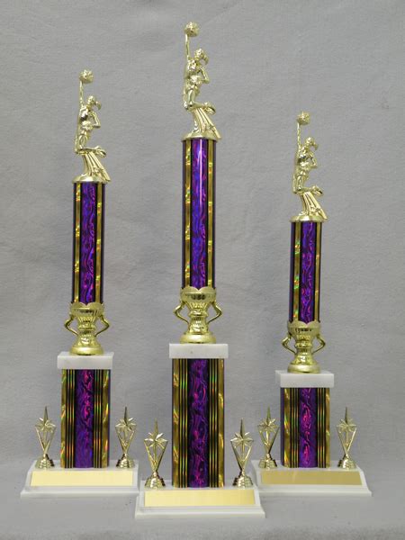 Midwest Awards Lgtrn Column Trophies Multiple Colors Cheerleading