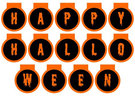 Happy Halloween Banner Printable Free Printable Templates