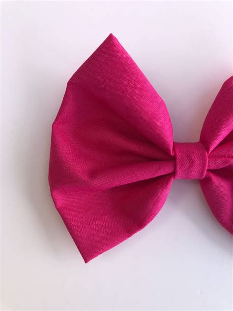 Solid Color Bows Individually Sold Plain Colored Bow Pink Bow Hot Pink