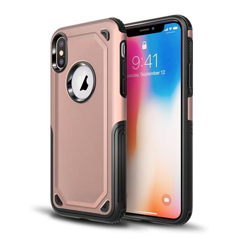 Wholesale Iphone Xs Max Tough Armor Hybrid Case Rose Gold