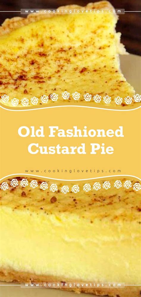 I know what you are thinking grandma would never do. Old Fashioned Custard Pie | Recipe | Dessert recipes, Pie ...