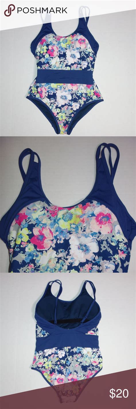 Those curves were made for the beach. Moontide One Piece Swimsuit Size 8 Navy Floral | One piece ...